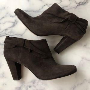 Kate Spade Ankle Booties Suede Brown